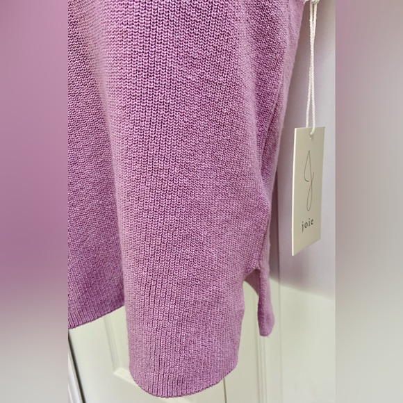 Lilac Purple JOIE Collared V Knit Sleeveless Vest Top Size XS Unworn Polo Mauve - Picture 6 of 10